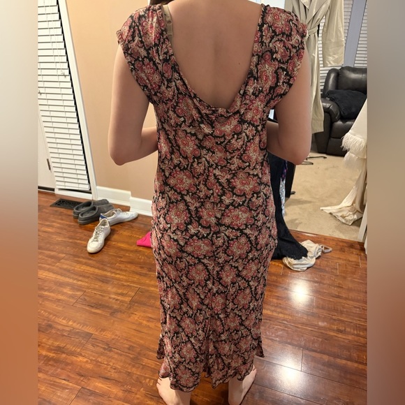 Rampage Y2K 90s Vintage Coquette Boho Floral Print Rayon Midi Dress Size 8-10 - Picture 15 of 16
